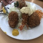 カロリー - B盛り合わせフライ定食　海老・クリームコロッケ・ひれかつ