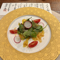 料理や 森川 - 鮮魚サラダ　梅ドレッシング
