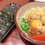 Numazu Creative to Jizake no Oishii Omise Otokomae Sakaba Yuu - 天かすと肉みその旨味がタマラナイ極み納豆