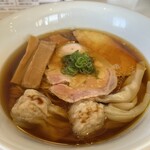 青森中華そば オールウェイズ - 地鶏と豚の醤油+ワンタン