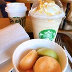 STARBUCKS COFFEE - おさつばたーフラペチーノともっちりボール抹茶&パンプキンミルク