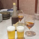 田中圭英 - 4人で乾杯