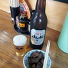 ハルピン食堂 - ビールのお通しは「なす鉄火味噌」