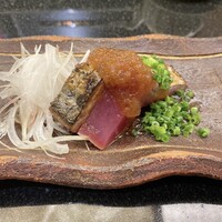 おつな寿司 - カツオの藁焼き