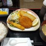 養老乃瀧 - ミックスフライ定食