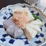 青山 川上庵 - 豆腐の3種盛り¥840