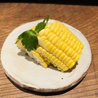 炭火焼鳥とり央 - スイートコーン刺身