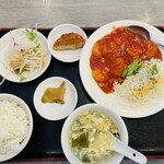 台湾料理 天和 - エビチリ定食