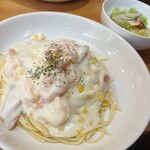 浦町珈琲店 - エビクリームスパゲティ
