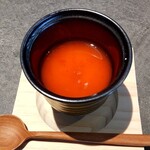 立ち喰い鮨 人人 - 茶碗蒸し　銘水と梅の餡かけ