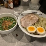 らーめん つけ麺 NOFUJI - 特製しおつけ麺　熱盛、中盛　1200円