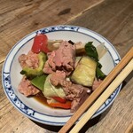 Harapekoya Tamashouten - レバーと野菜の煮物
