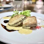 キャトルラパン - メカジキのソテーと鮑の低温調理