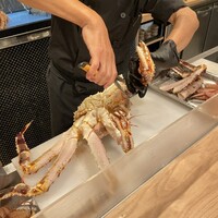 活 かに市 - アブラガニ　紋別産　捌かれます。