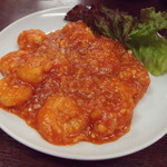 阿佐 - 芝海老のチリ・ソース　980円