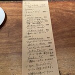 Atsuatsu Rikarika - メニュー　お酒