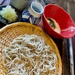 手打ち蕎麦くくり - 十割蕎麦1100+とろろ350+ねぎ100