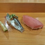 Minato - 新秋刀魚と中トロ。