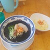 らーめん食堂 ゆうき屋 - イカ墨ラーメン+チーズリゾット1500円