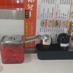 長浜ラーメン 一心亭 - 卓上