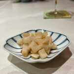 田中圭英 - 　箸休め：蓮根の酢漬け 山椒の粒