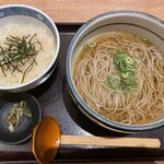 金亀庵 - ざるそばと炊き込みごはん定食。