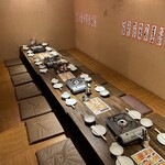 肉ト酒 八丁堀酒場 てっつい - 個室②  16名様まで。　掘りごたつなので◎