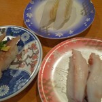 回転寿司 花いちもんめ - サンマ、カレイ、タコ