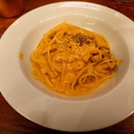 TRATTORIA ROMANO - 雲丹を使ったカルボナーラ。濃厚で美味しかったです。