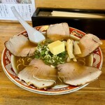 Ramen Furuki - 醤油チャーシュー（1,250円）にバタートッピング（150円）