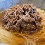 Semba Torashima - 牛肉増量 肉そうめん（アップ）
