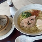 久邇カントリークラブ  レストラン - 塩ラーメン＋焼売セット