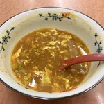 都そば - 食べ始めて13分後、うどんは全部、食べ切る