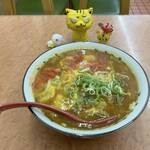 Miyakosoba - あんかけ玉子とじ　激辛肉カレーうどん　660円(税込)　※この時点で、辛さはCoCo壱の3辛程度