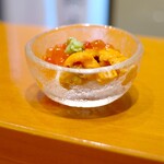 鮨 井上 - イクラとウニ