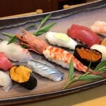 Edomae Sushi Set Meal (Top) 15 pieces Private room guaranteed