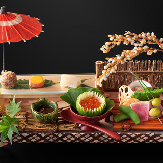 お米文化を京料理という伝統の和食文化と融合させた贅沢米コース
