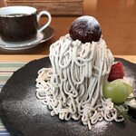 カフェー 観音 - モンブランケーキ