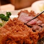 Pork Cutlet and sashimi set