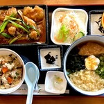 Okayama Udon Sugi Chaya - すぎ屋定食Ａ