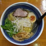 鳥若圓 - あっさり焼きアゴだしラーメン塩550円