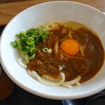 得得うどん - ジャワ風月見カレーうどん