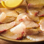 Carpaccio of seasonal fish