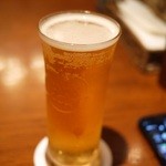 夜はビールで d(￣ー+￣)ｷﾗﾘ