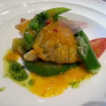 メインはアイナメのポワレです（２０１３年１０月）。