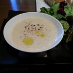 長ネギとベーコンのポタージュスープです（２０１３年１０月）。