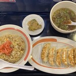 Kourakuen - ディナーセットD                                                            Wチャーハン　極ギョーザ　中華スープ　ザーサイ