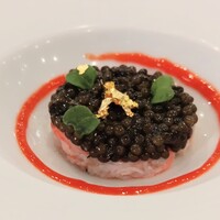 プレスキル - 紅ズワイがんとキャビア 井尻さんのトマト“花咲姫”のクーリ