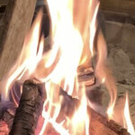 平家荘 - 囲炉裏の炎