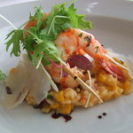 ニューヨーク・グリル - メイン、海老とコーンのリゾット